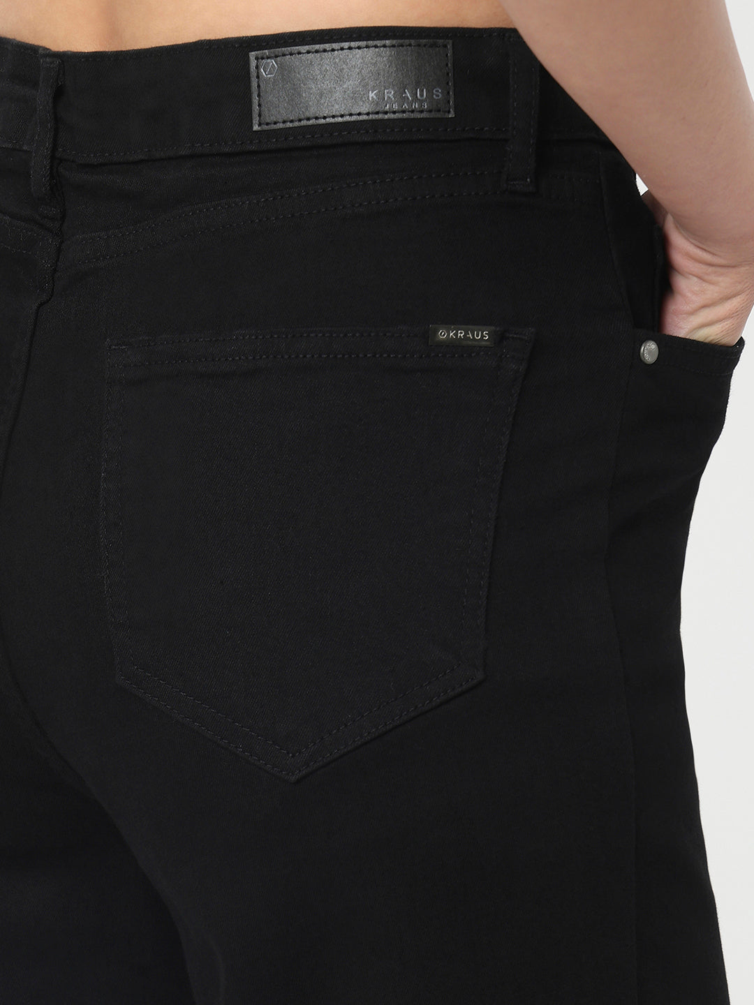 Women Black High-Rise Baggy Jeans