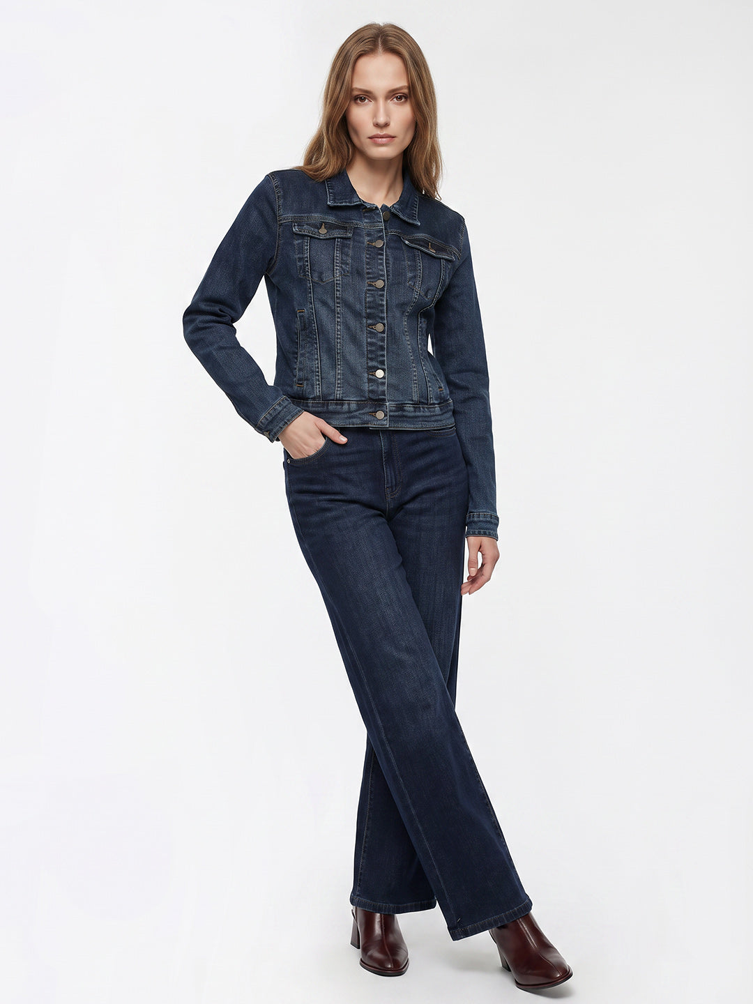 Women Blue Denim Jacket