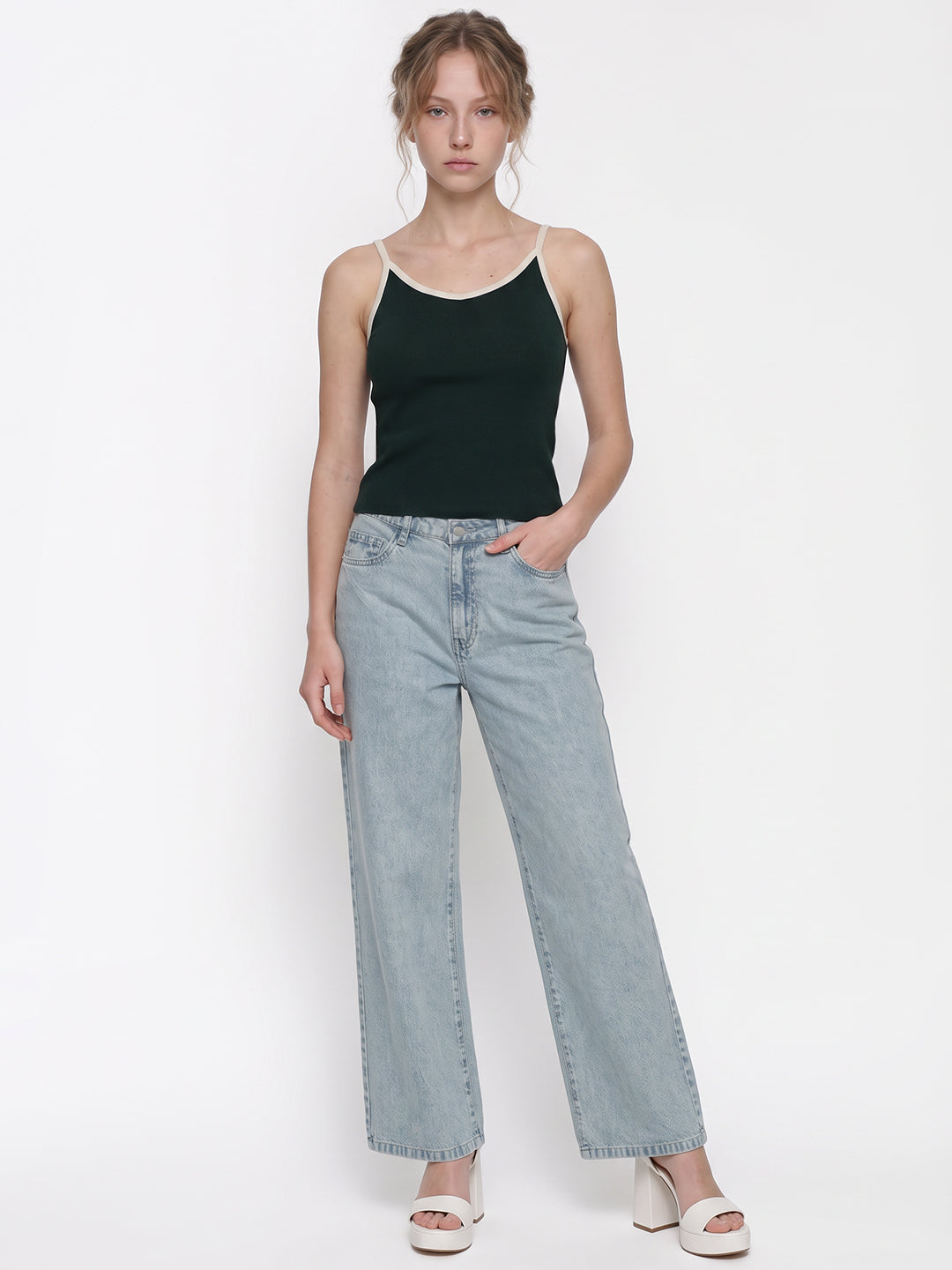 Bottle Green Cami Top