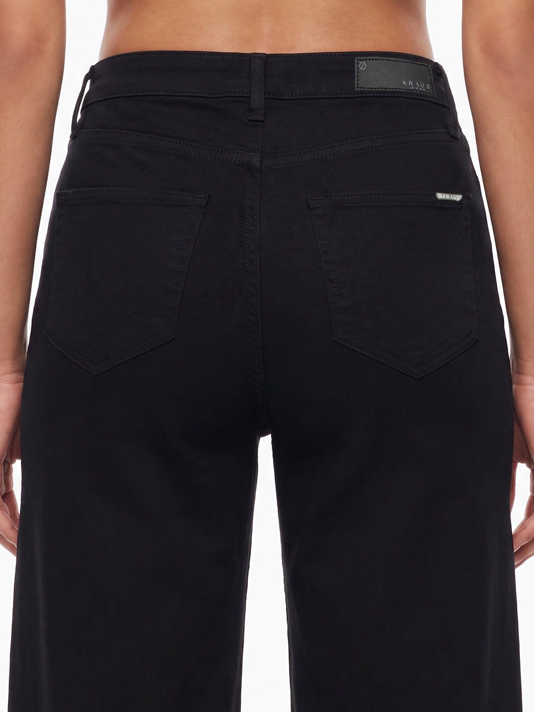 Black High-Rise Super Wide Leg Jeans