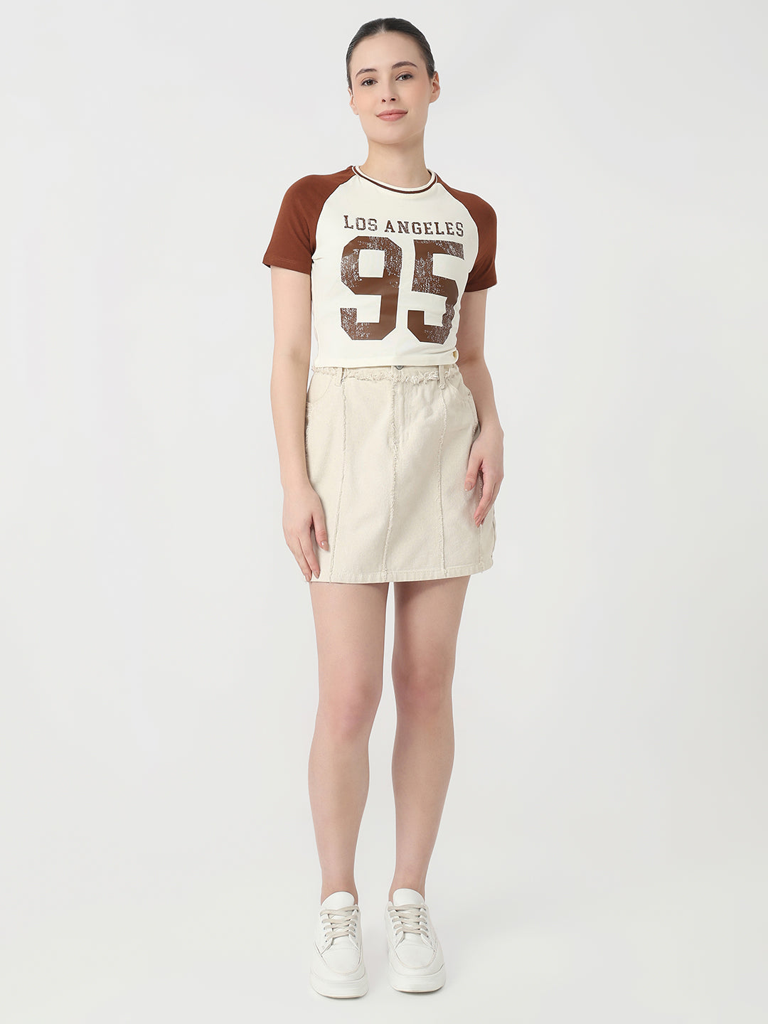 Women Ivory/Sepia Genz T-Shirt