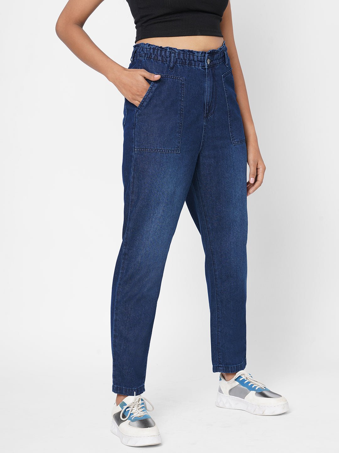 Women High-Rise Baggy Fit Jeans