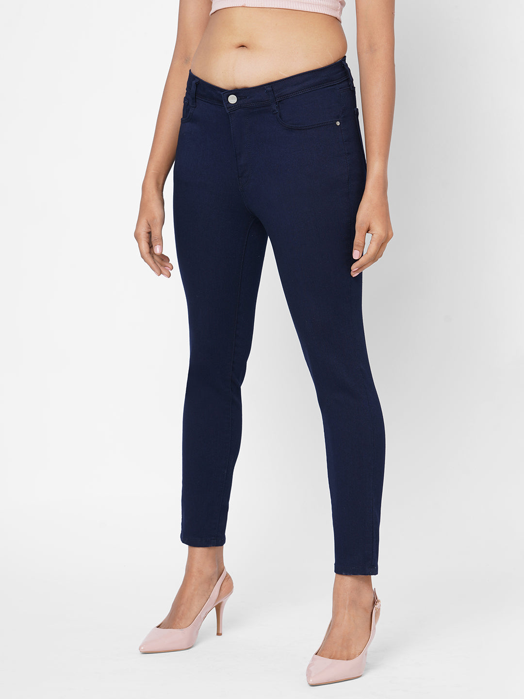 Women Ink Blue High-Rise Skinny Jeans