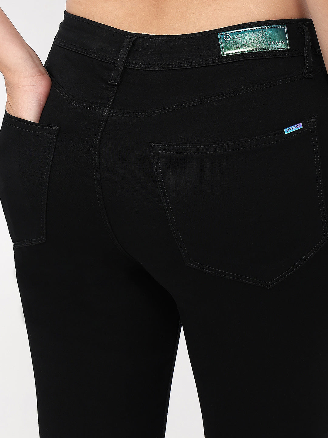 Women Black High-Rise Skinny Jeans