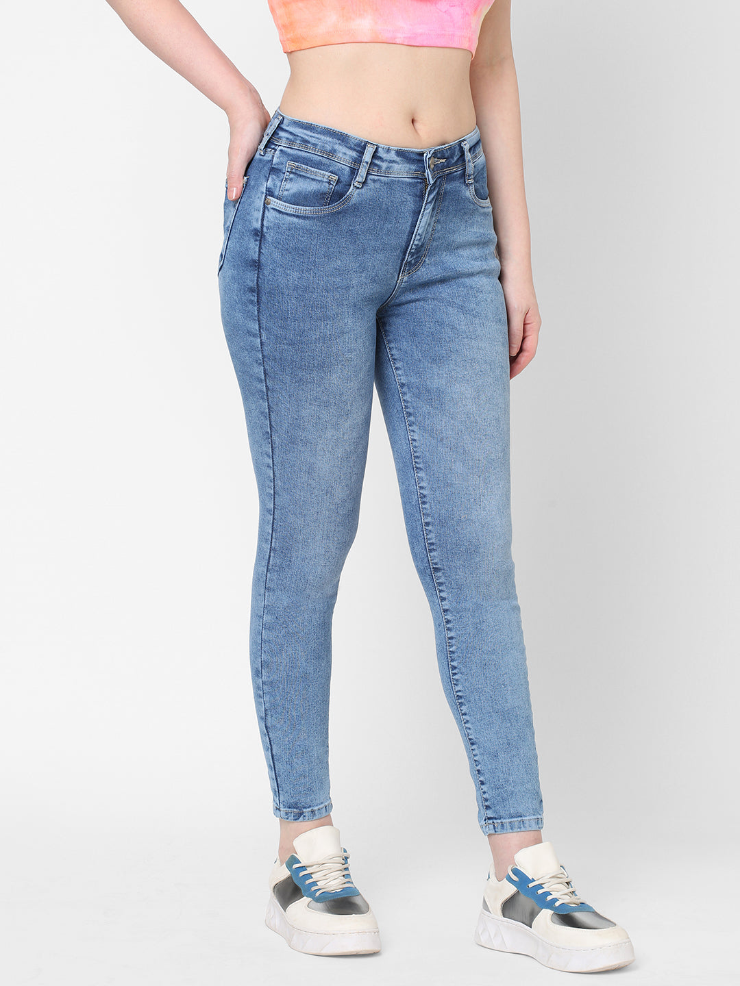 Women High-Rise Skinny Fit Jeans