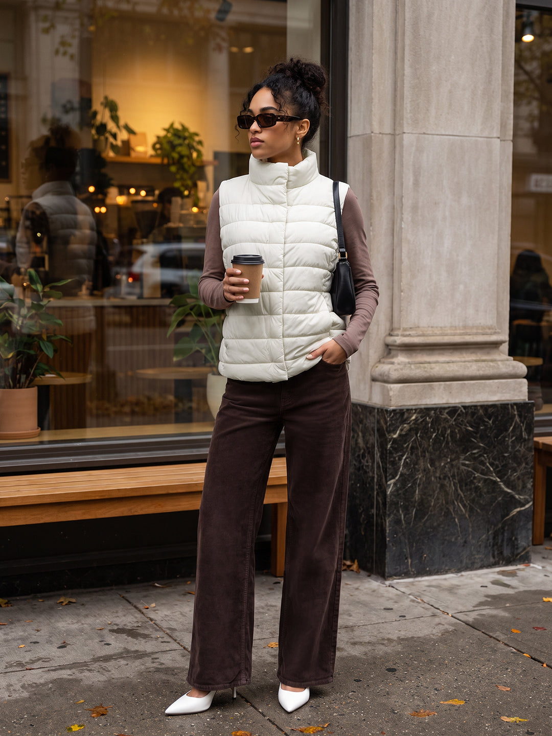 Ivory Winter Puffer Jacket