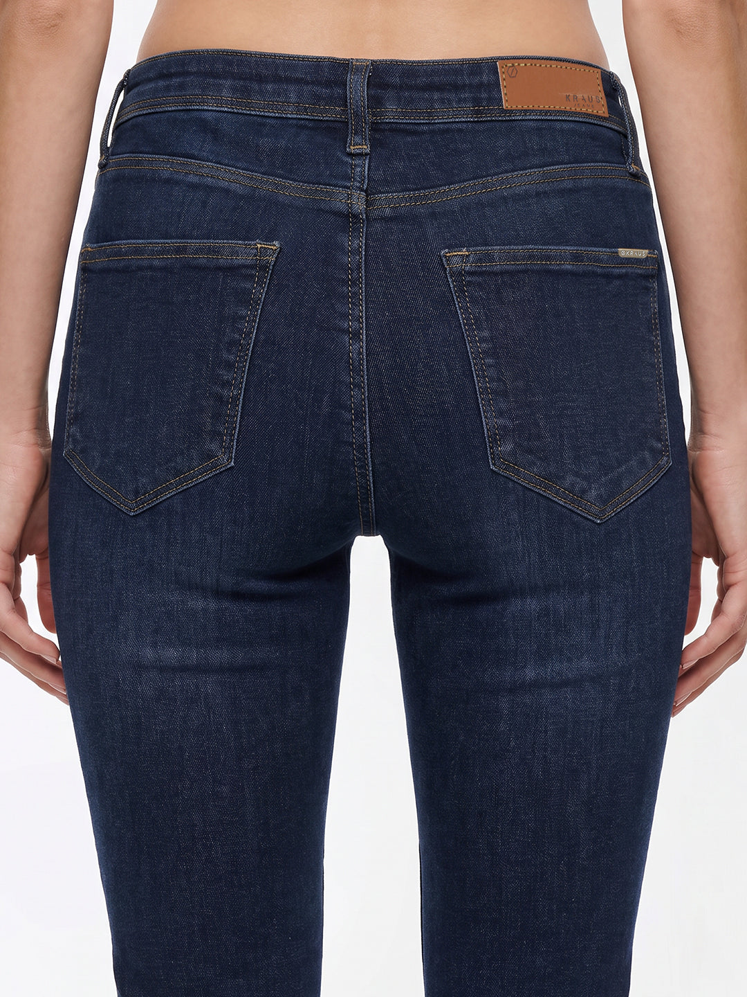 Women Dark Blue High-Rise Skinny Jeans