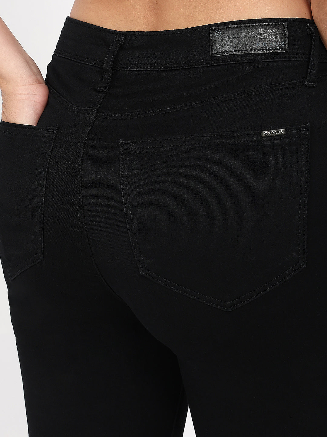 Women Black High-Rise Flare Jeans