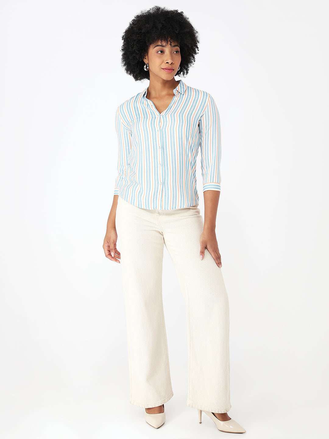 Women Multi Slim Fit Shirt