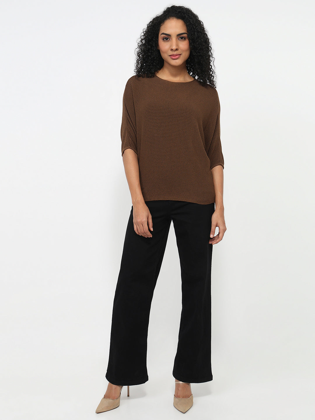 Women Sepia Batsleeve Top