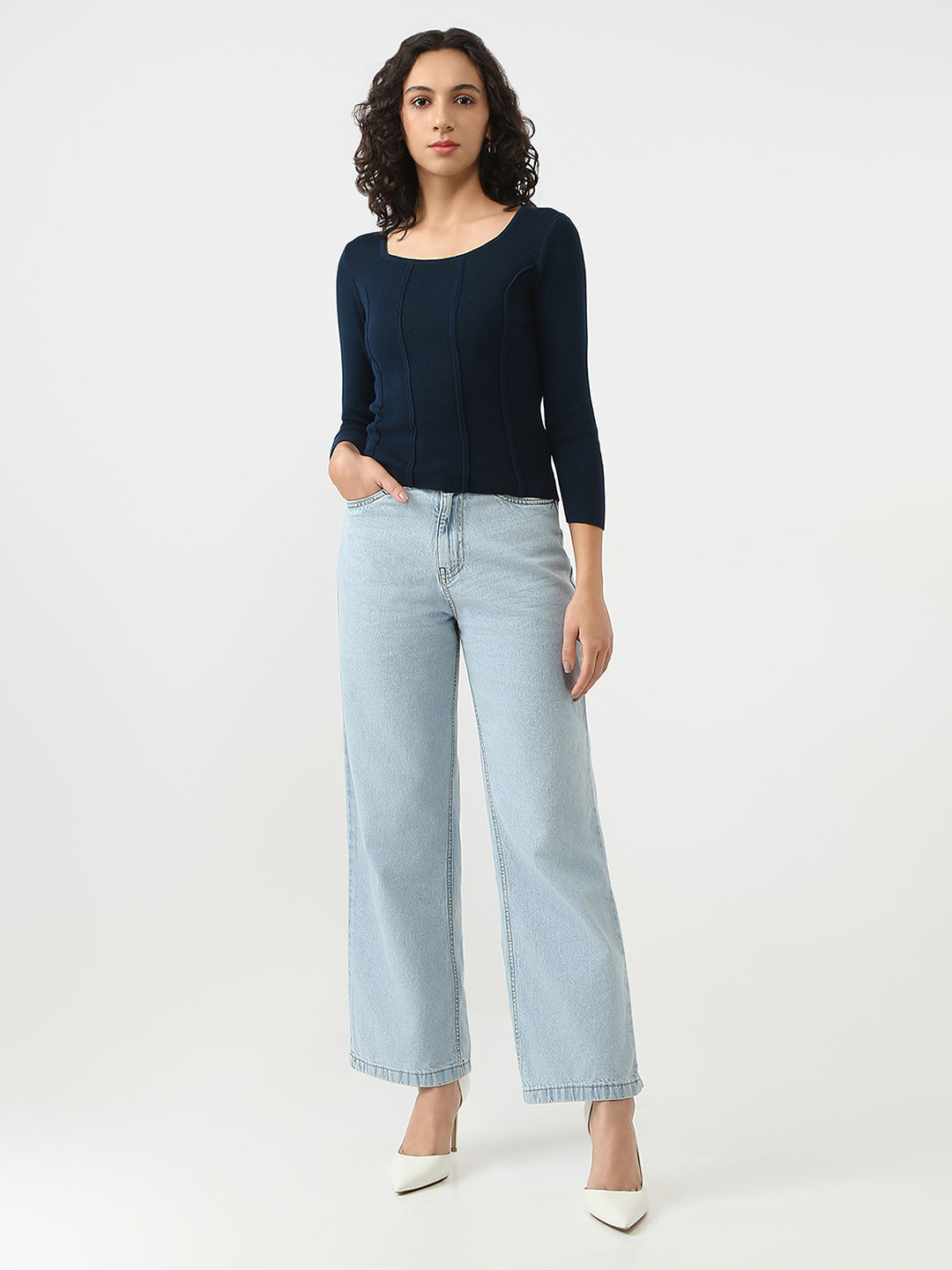 Women Flat Knit Top