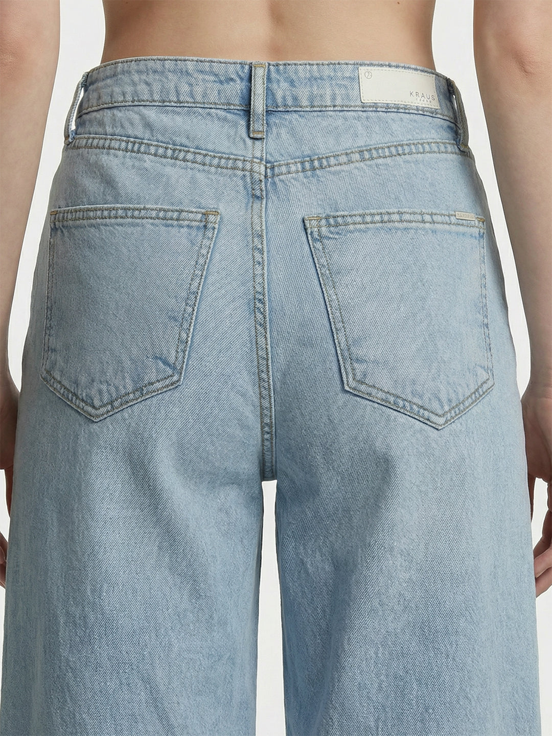 Women Light Blue Baggy Shorts
