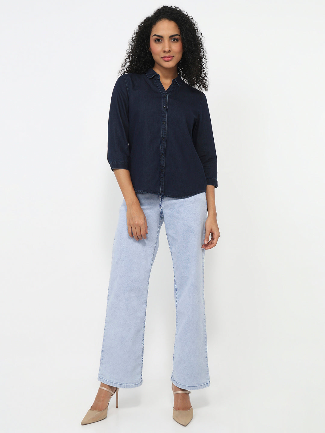 Women Dark Blue Shirt