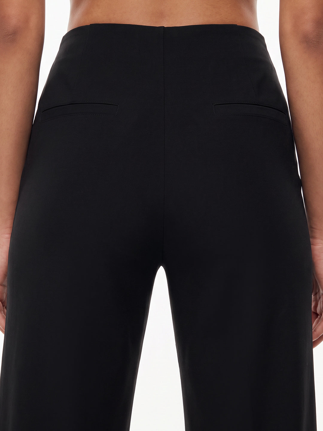 Black Loose Straight Fit Treggings