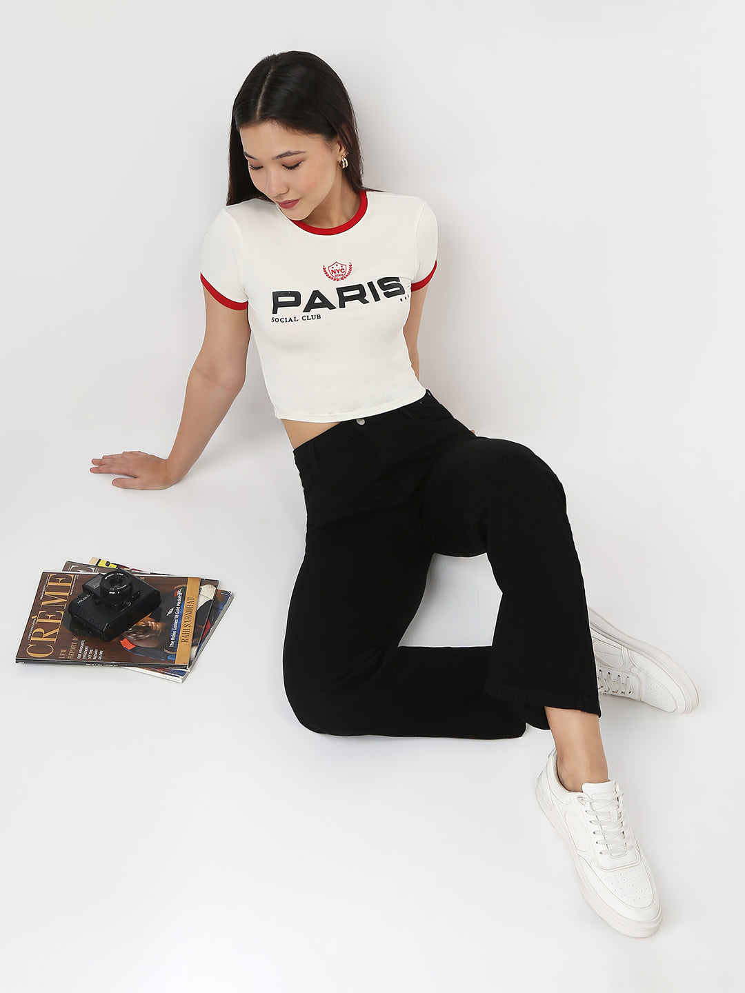 Women Ivory Slim Genz T-Shirt