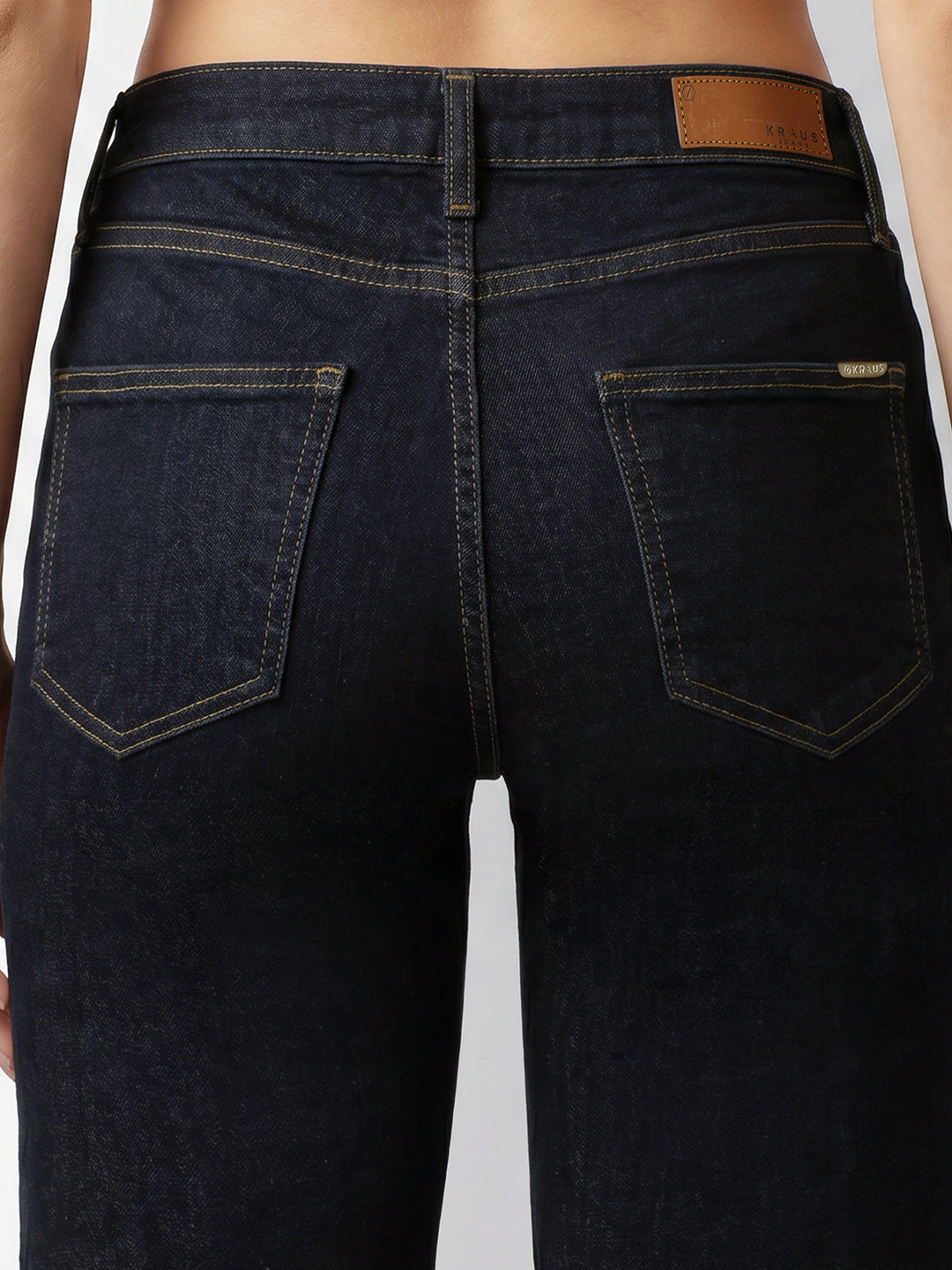 Women Blue High-Rise Ribcage Wide Leg Jeans