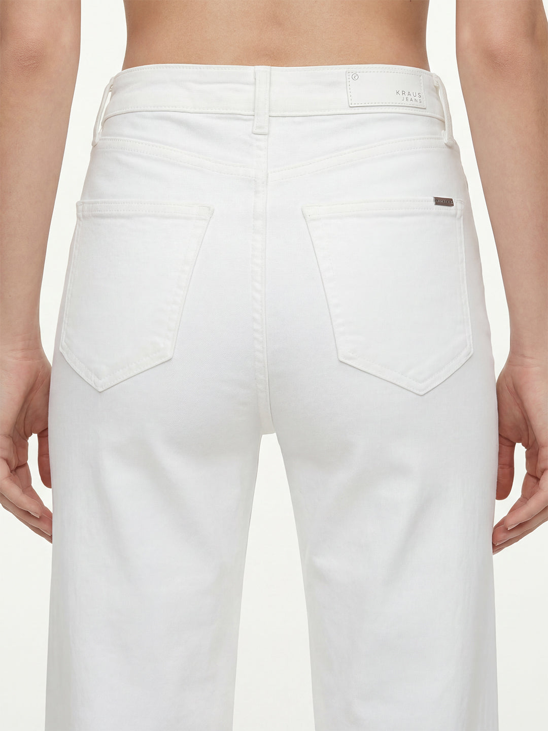 Women White High-Rise Baggy Jeans