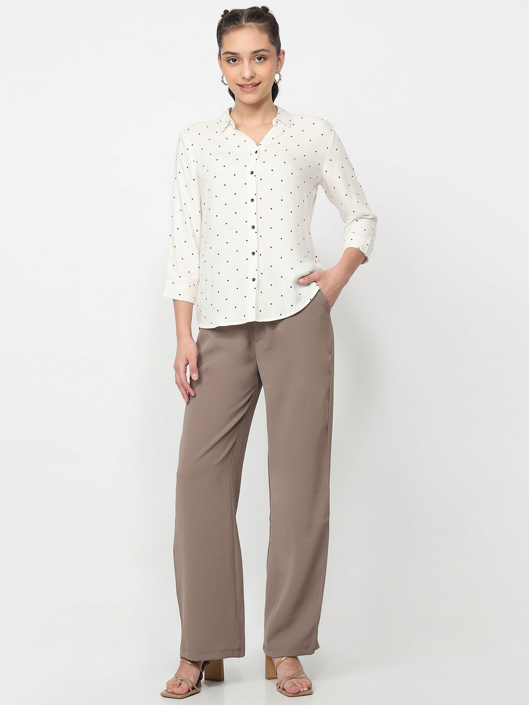 Women Off White Shirt