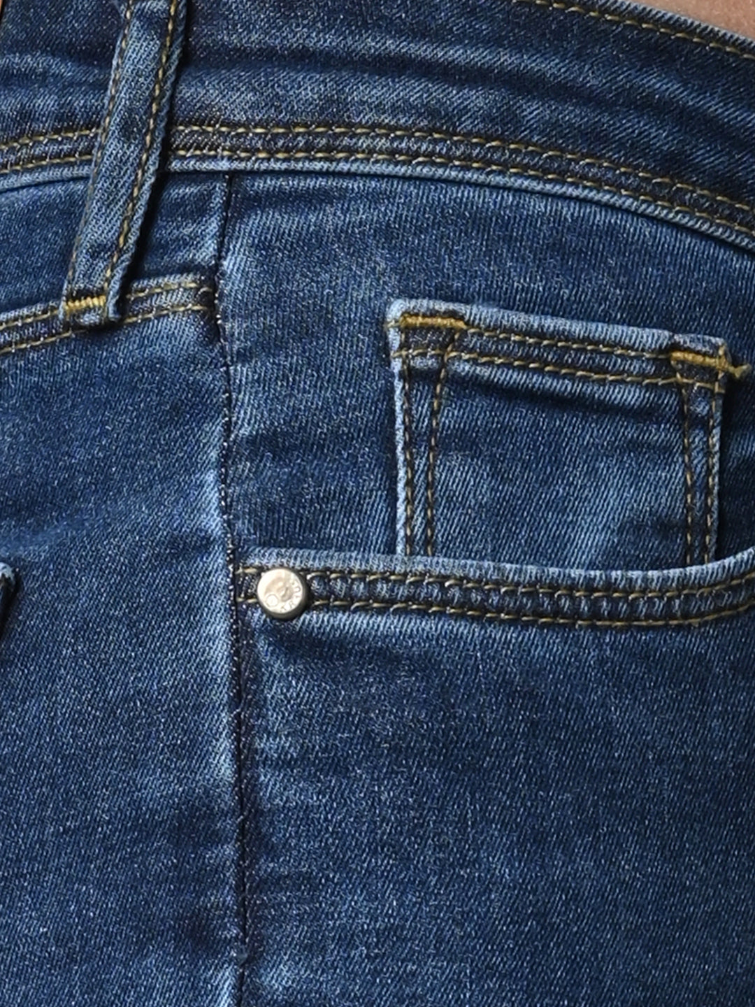 Women Dark Blue High-Rise Skinny Jeans