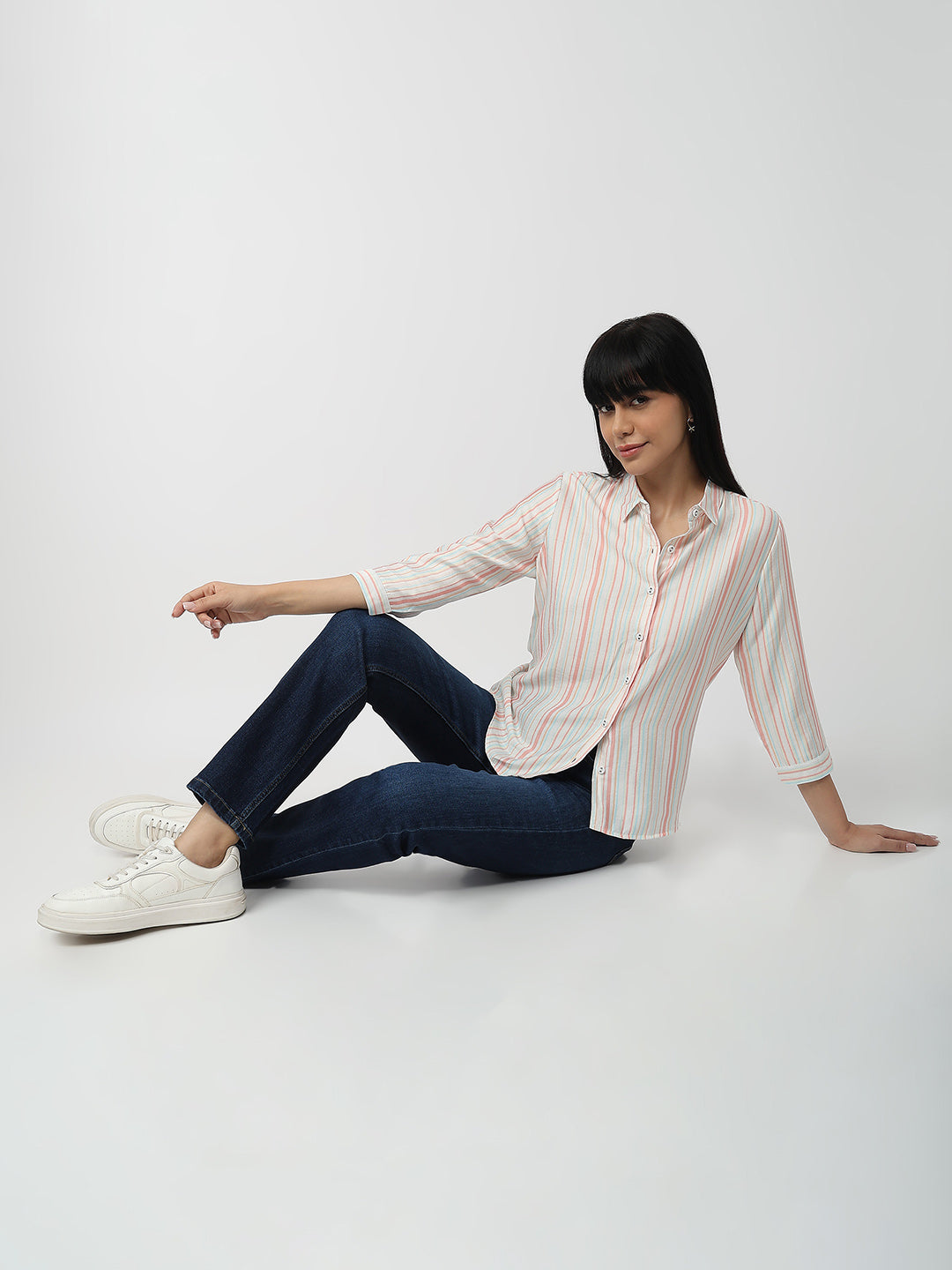 Women Multi Slim Fit Shirt