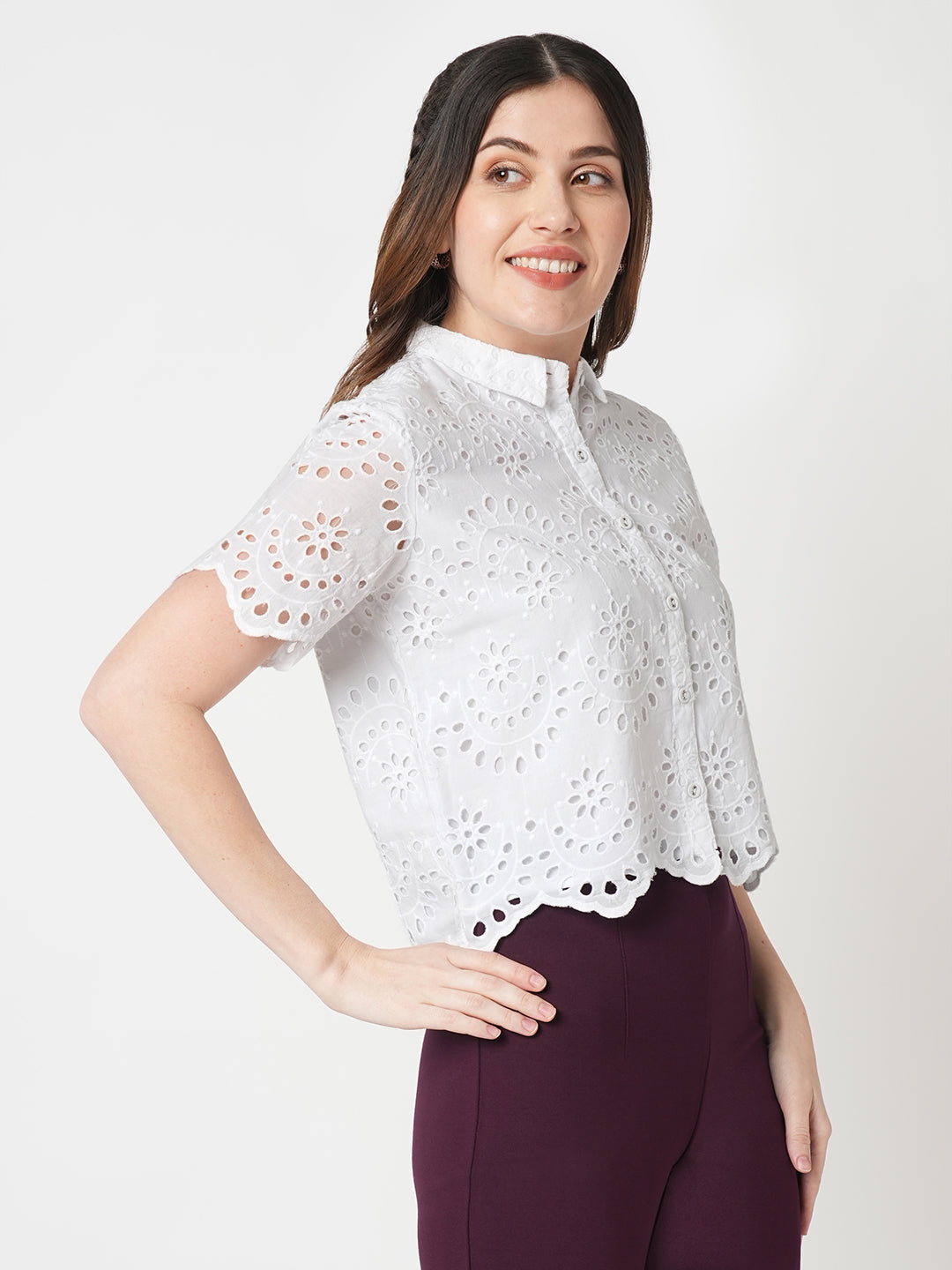 Women Schiffli Shirt