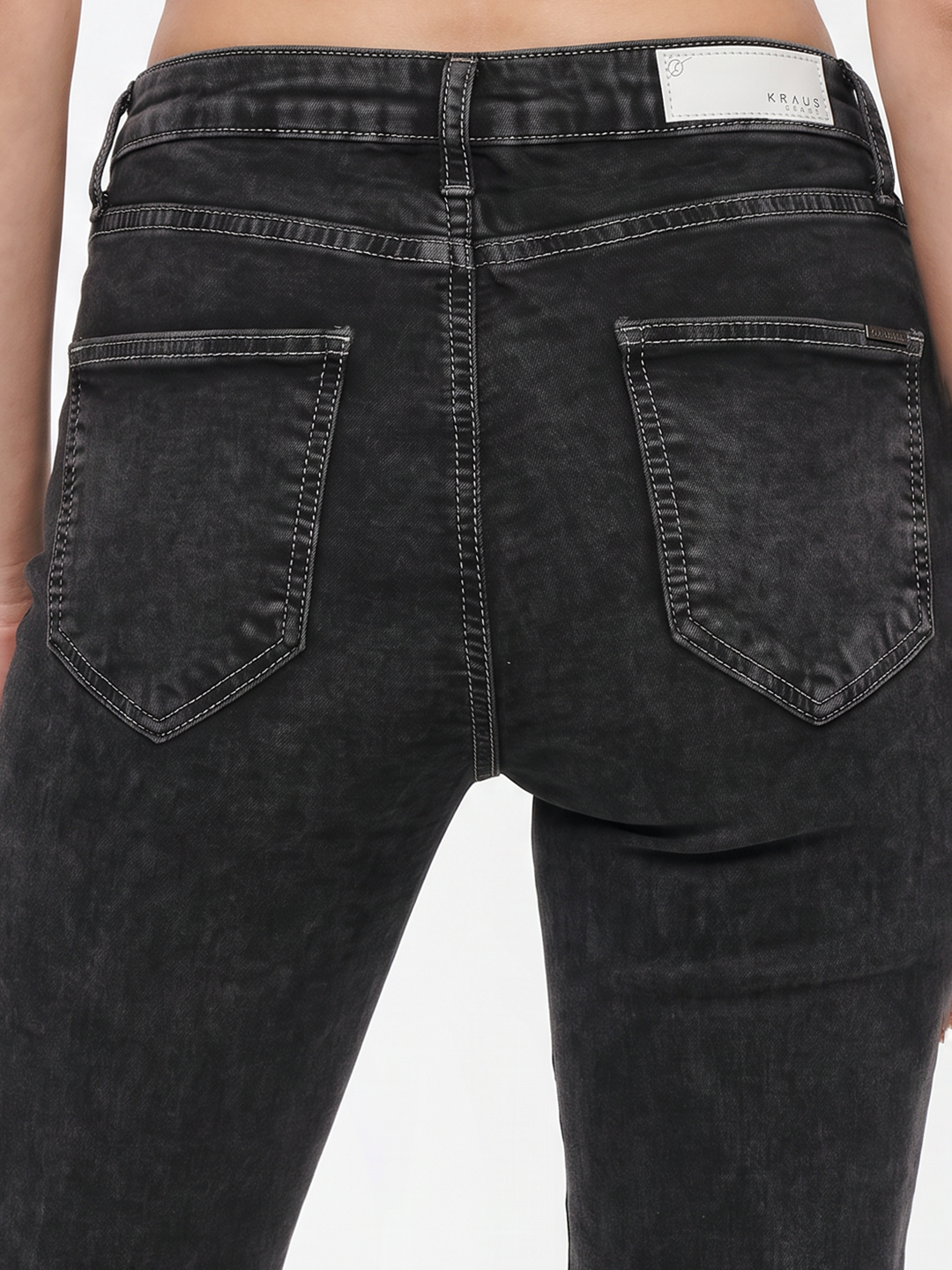 Women Grey High-Rise Flare Jeans