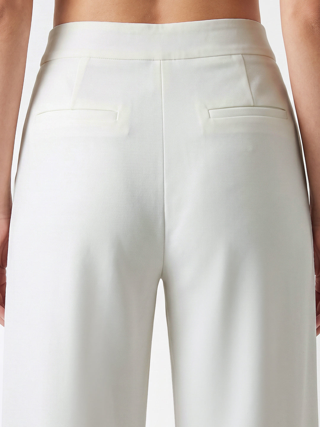 Off White Wide Leg Treggings