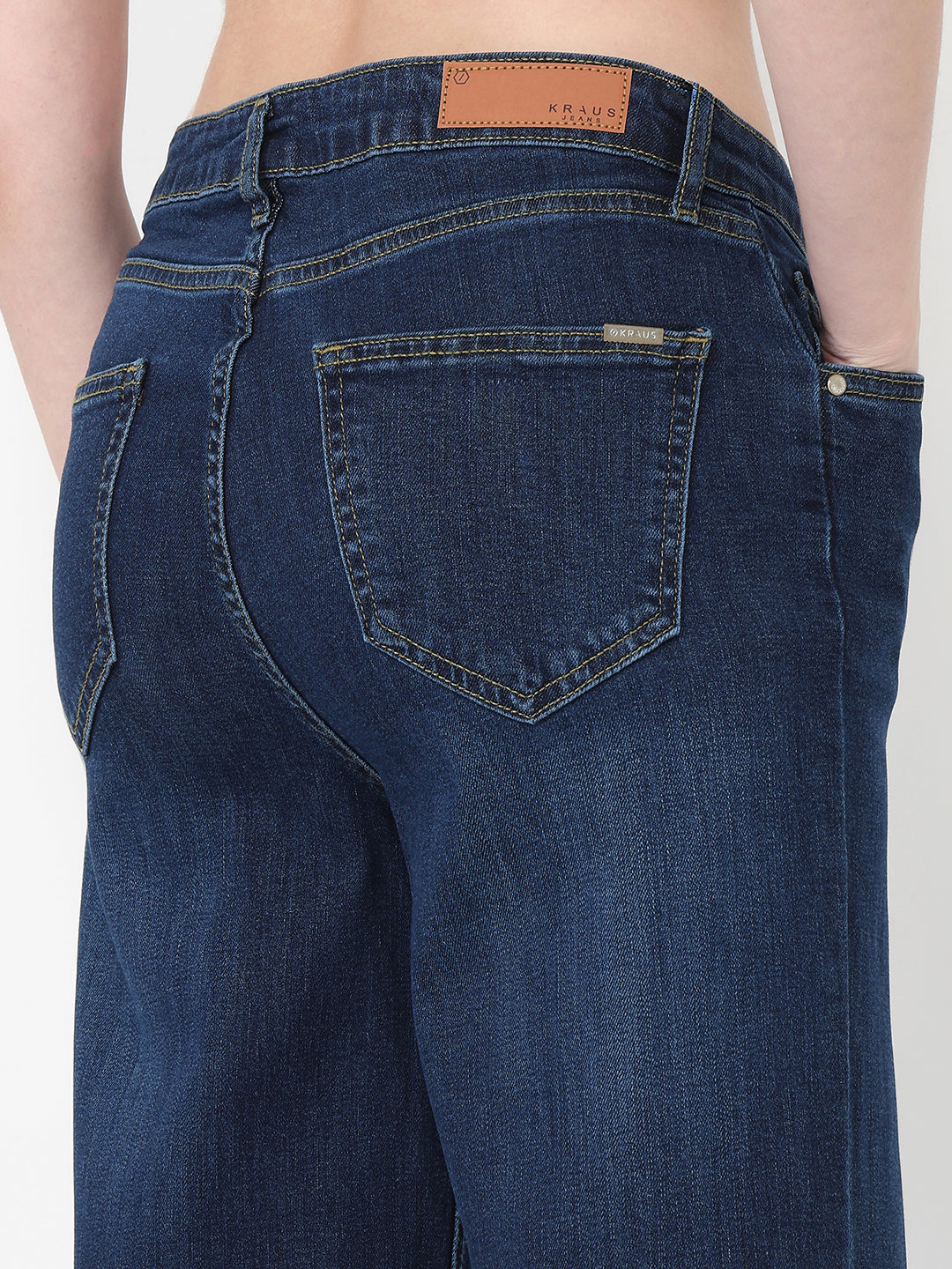 Dark Blue High-Rise Baggy Jeans