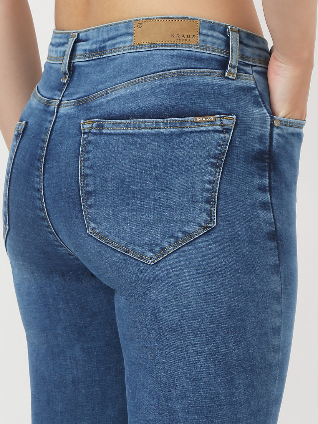 Women Blue High-Rise Skinny Jeans