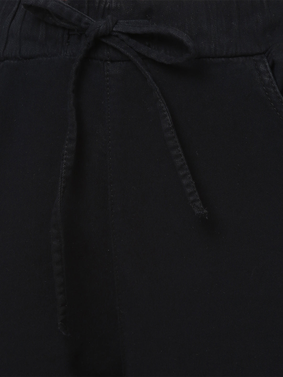 Women Black Mid-Rise Joggers