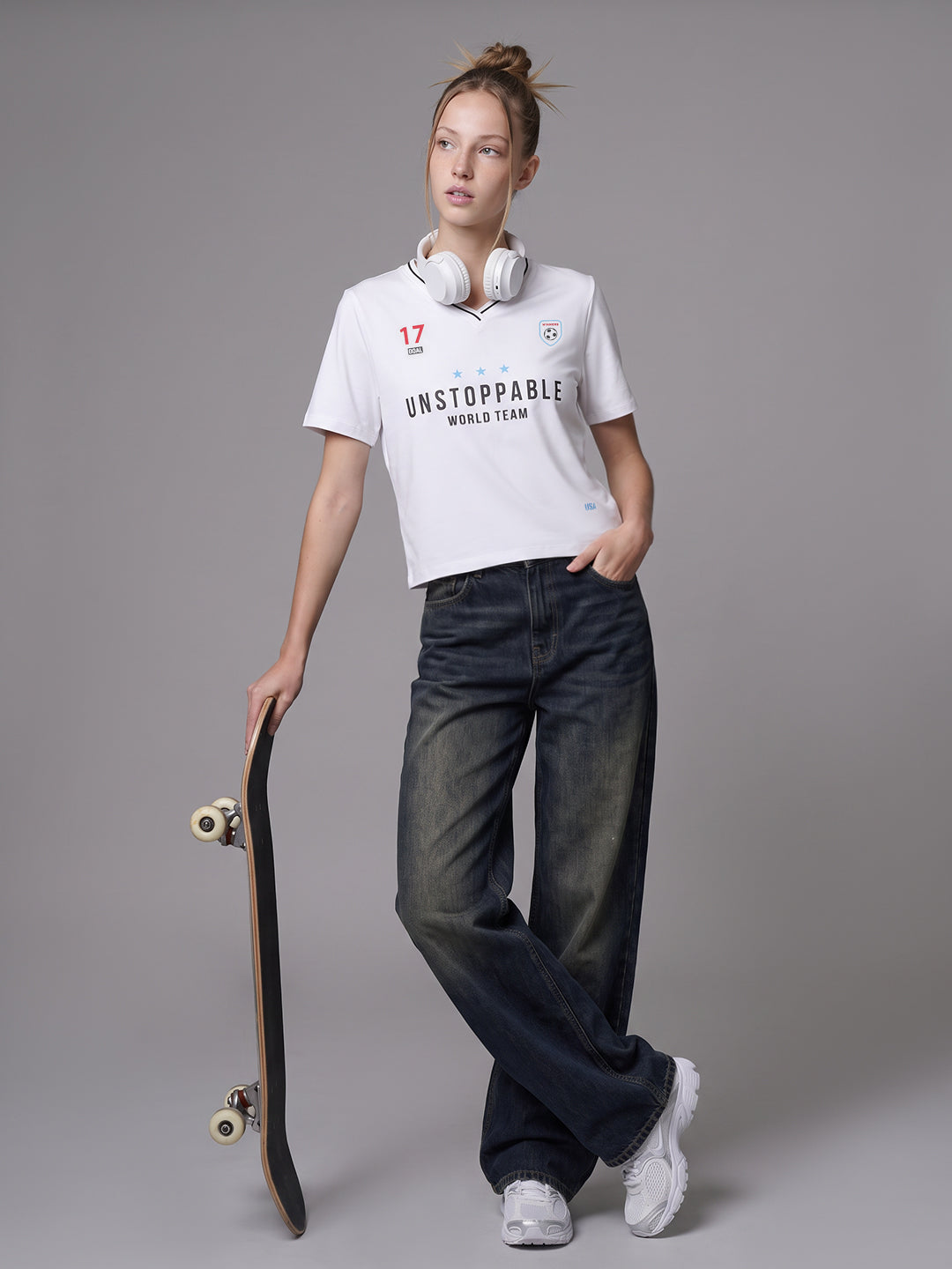 White Neo Graphic Tees