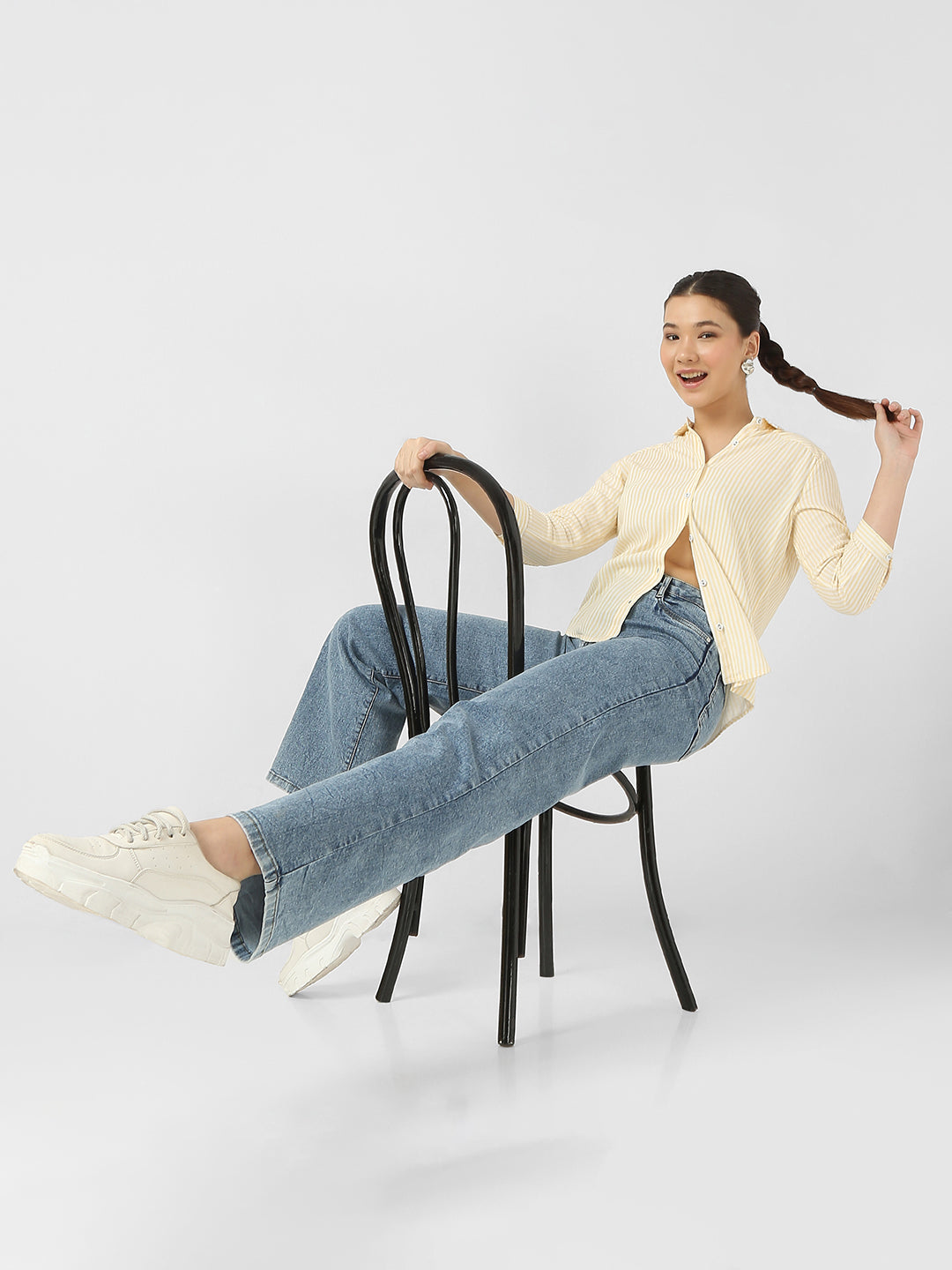 Women Slim Fit Striped Shirts
