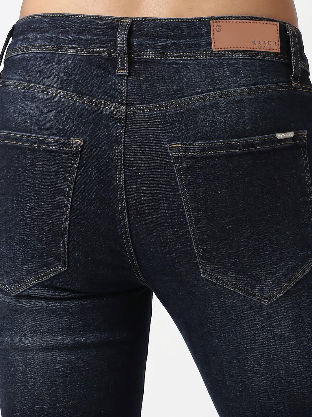 Women Dark Blue High-Rise Skinny Jeans