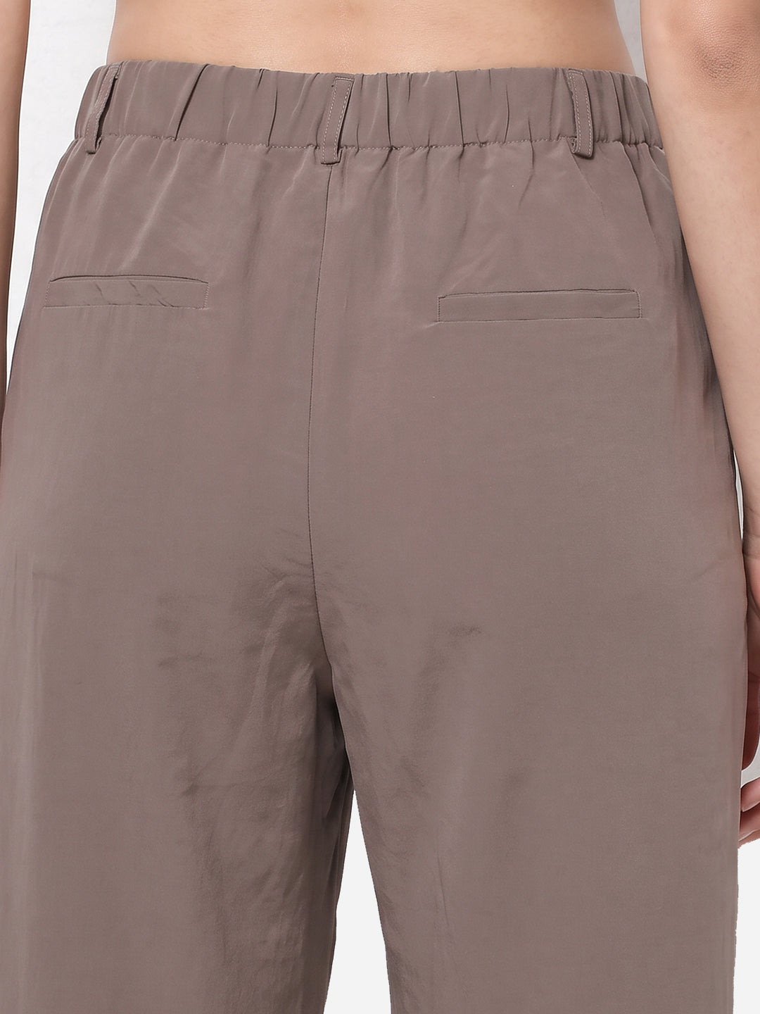 Women Stone High-Rise Straight Fit Korean Pants