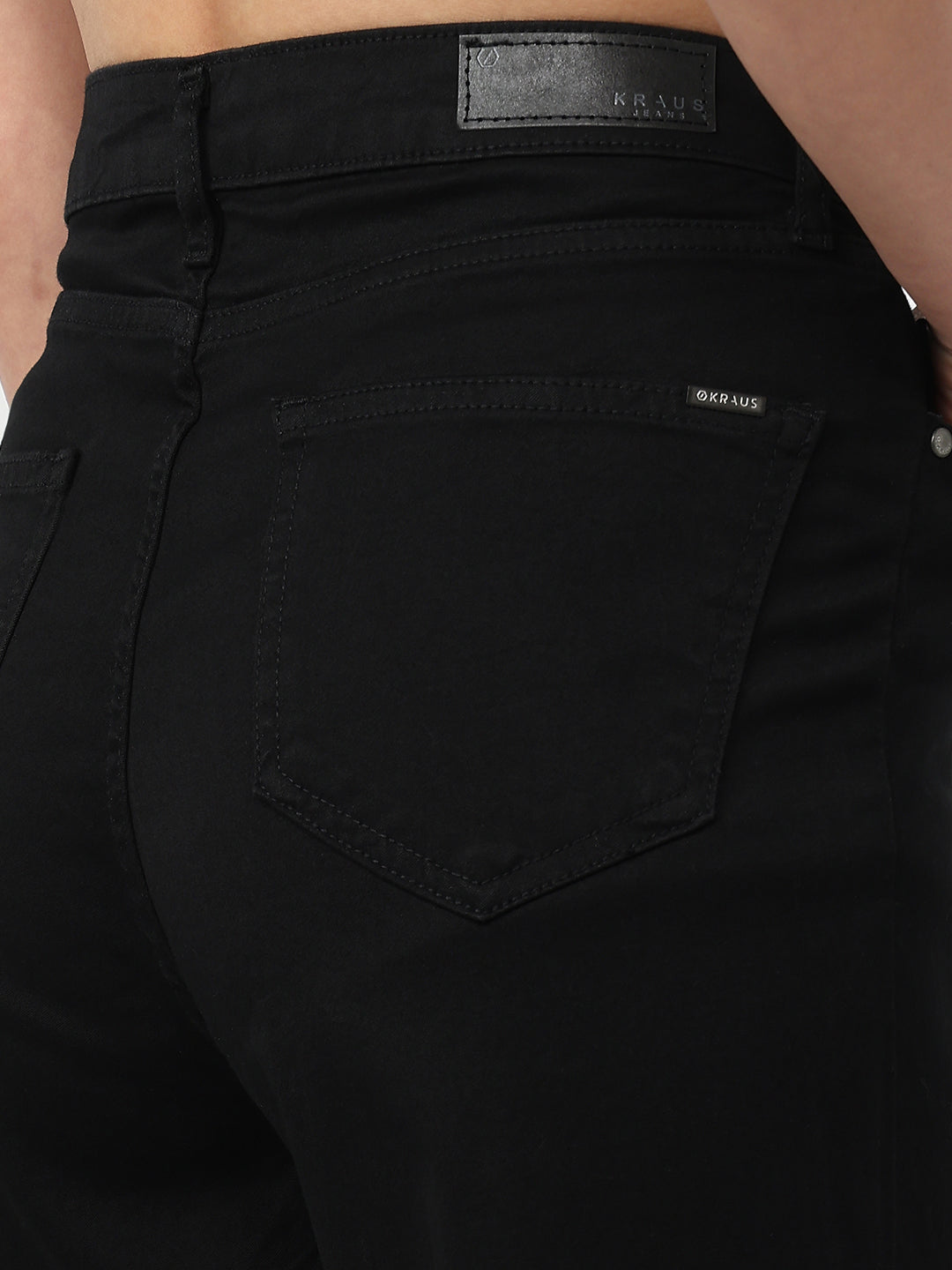Women Black High-Rise Super Wide Leg Jeans