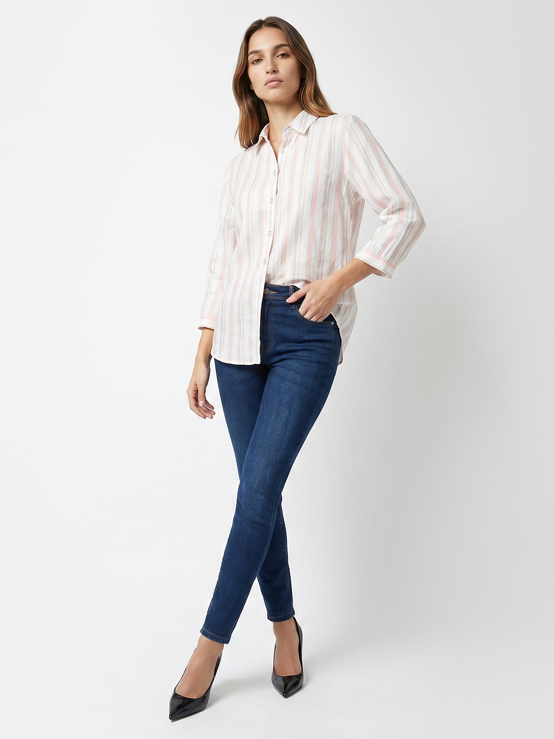 Women Multi Stripe Shirt
