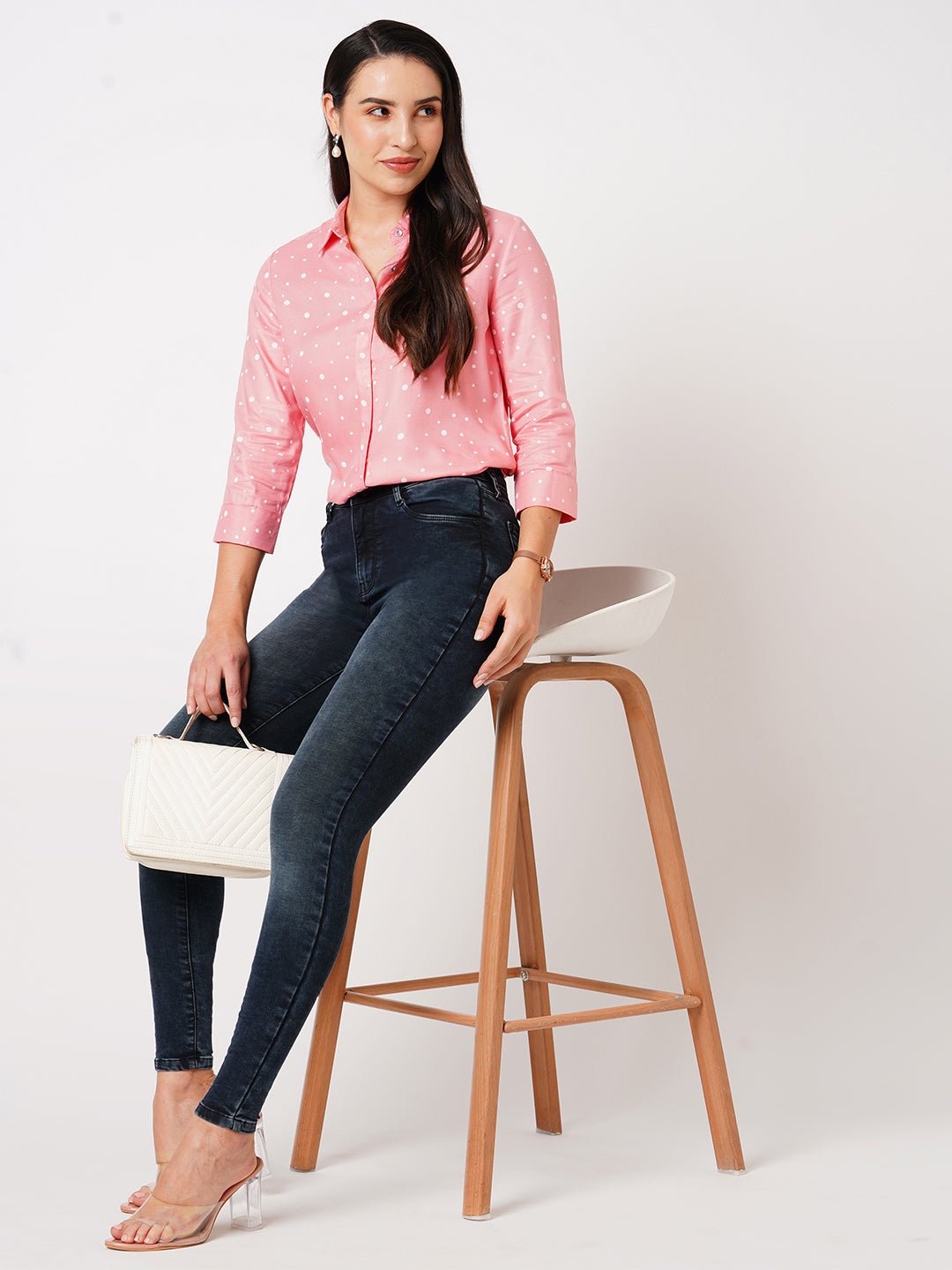 Women Carbon Black High-Rise Skinny Jeans