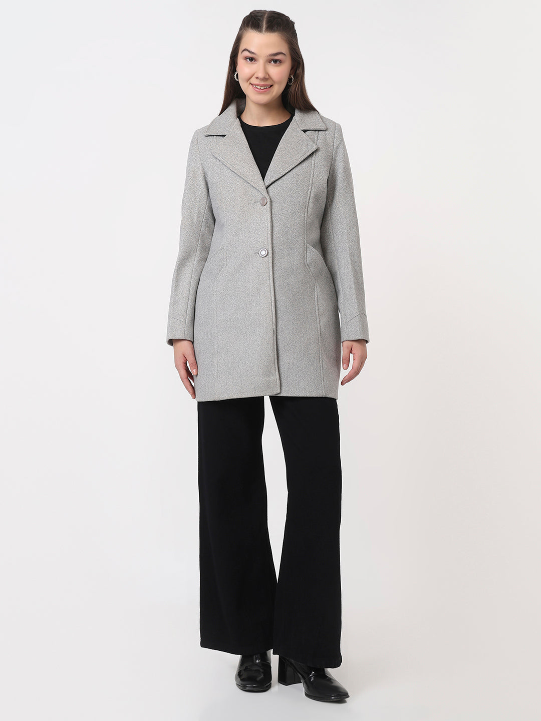 Women Light Grey Coat