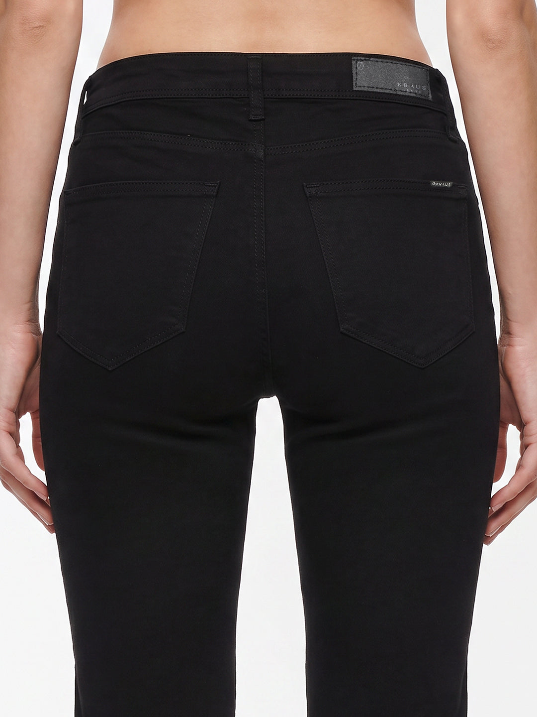 Women Black High-Rise Flare Jeans
