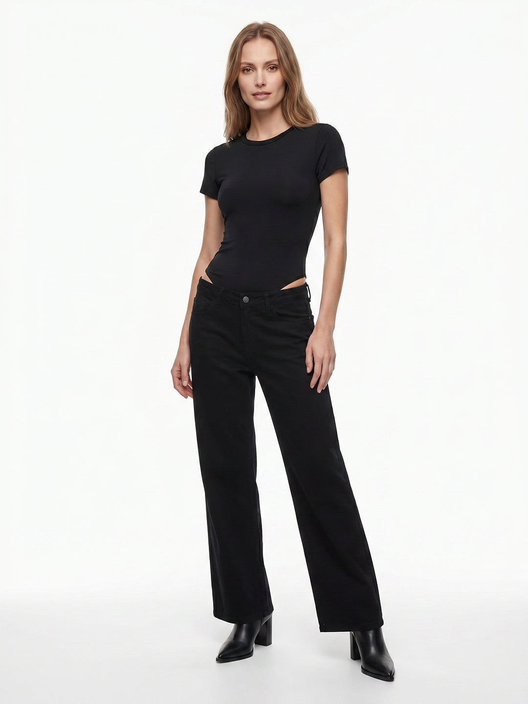 Women Black Bodysuit