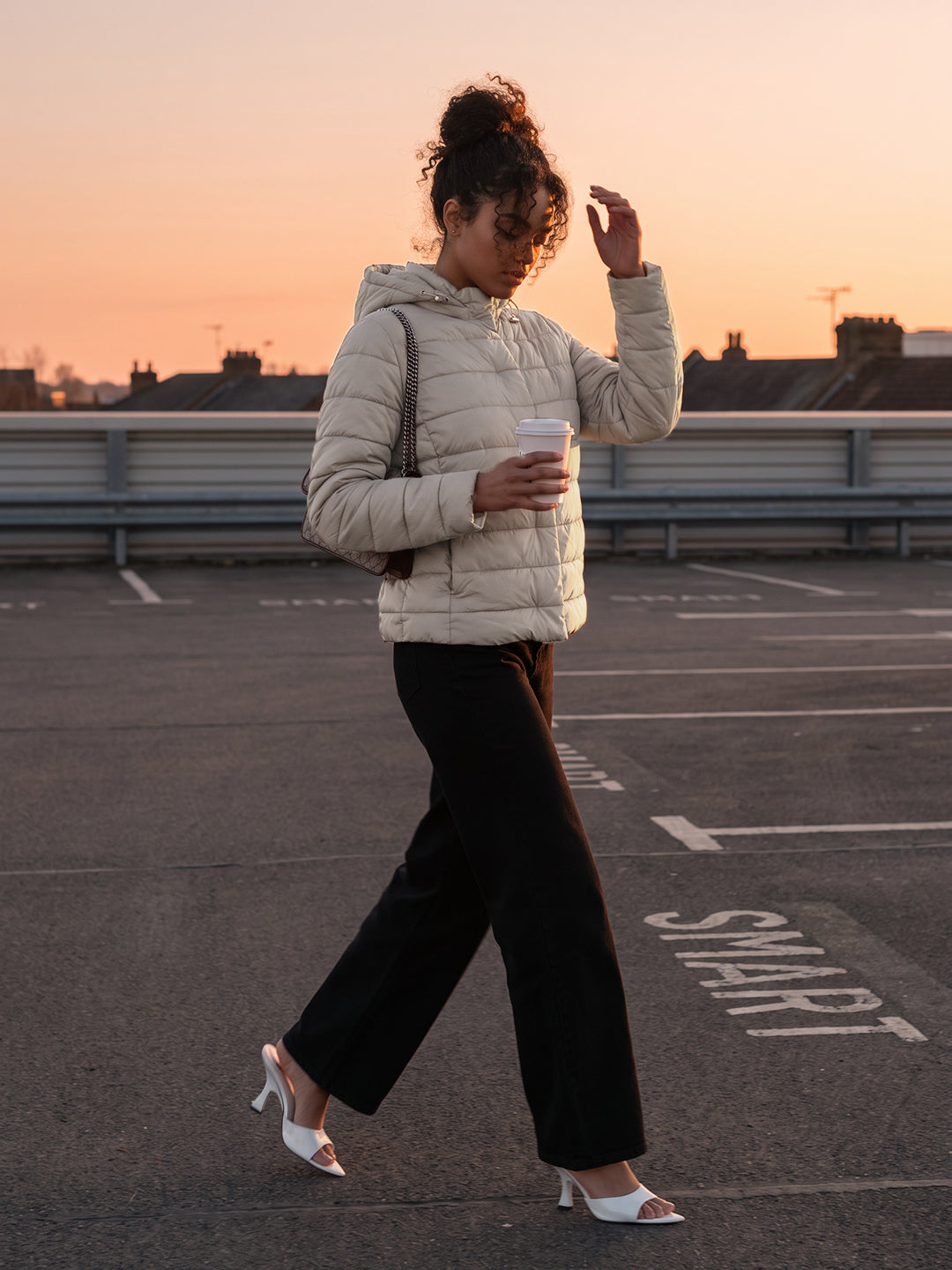 Champagne Winter Puffer Jacket