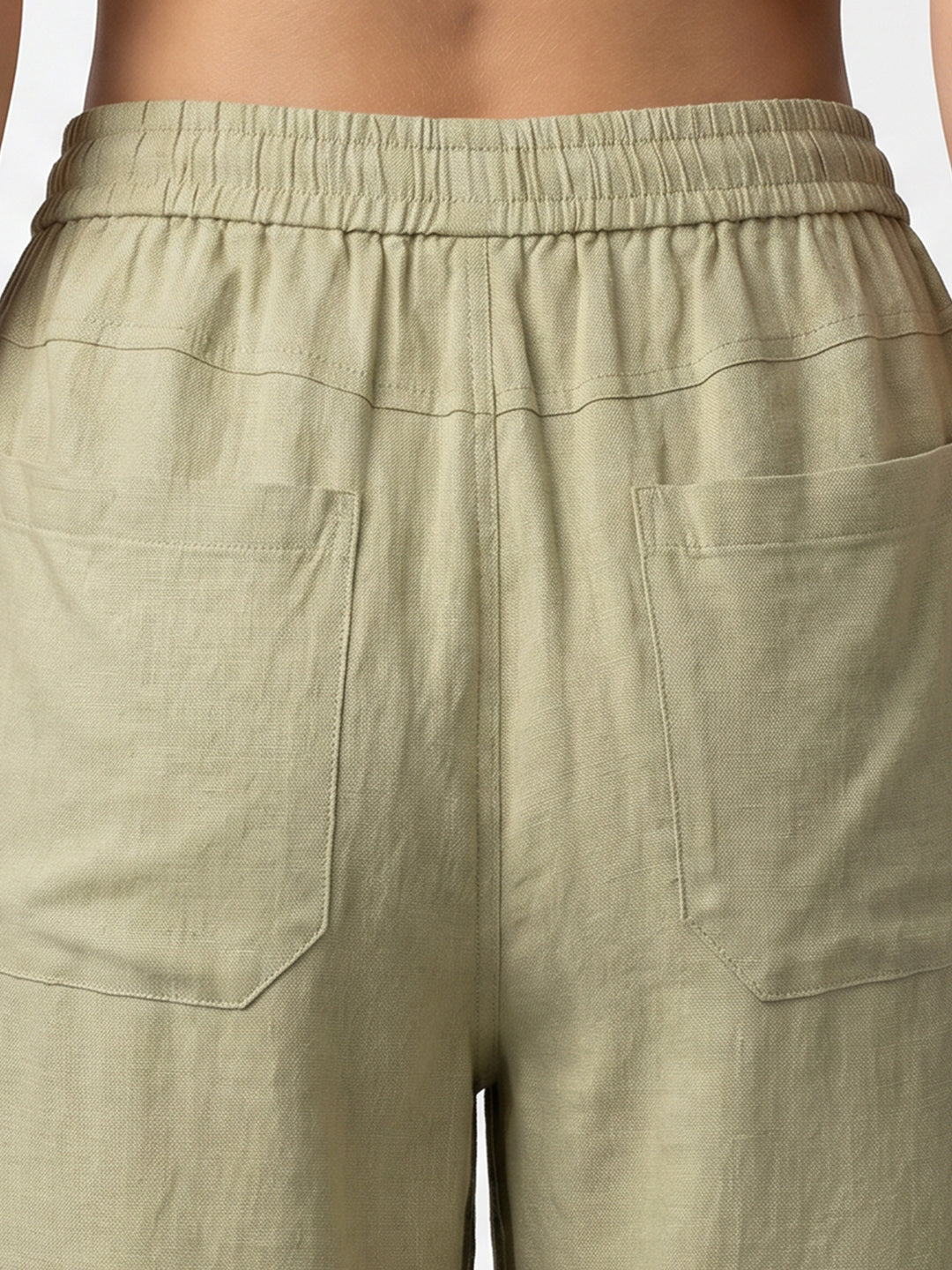 Women Light Olive Culottes