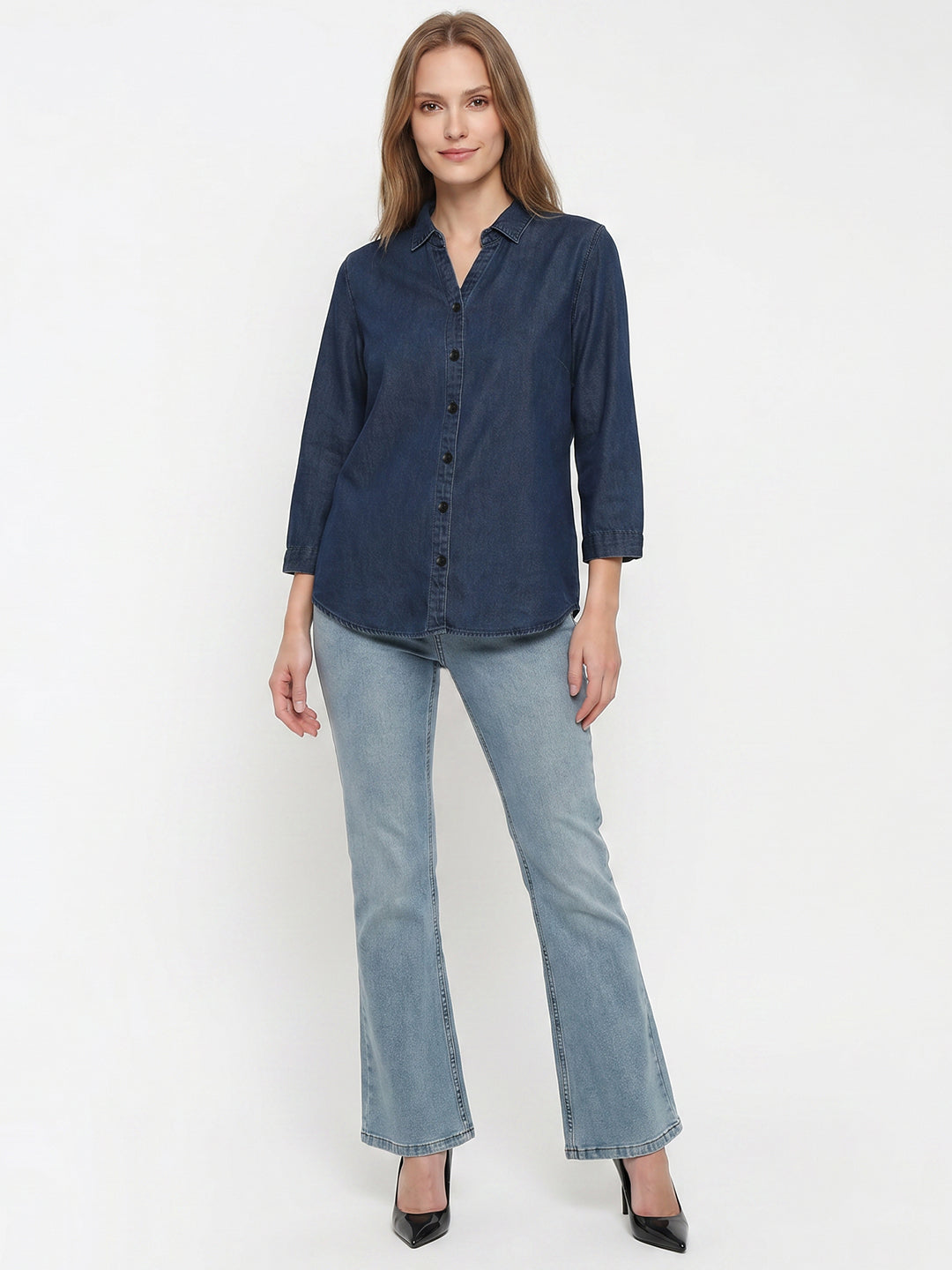 Women Dark Blue Shirt
