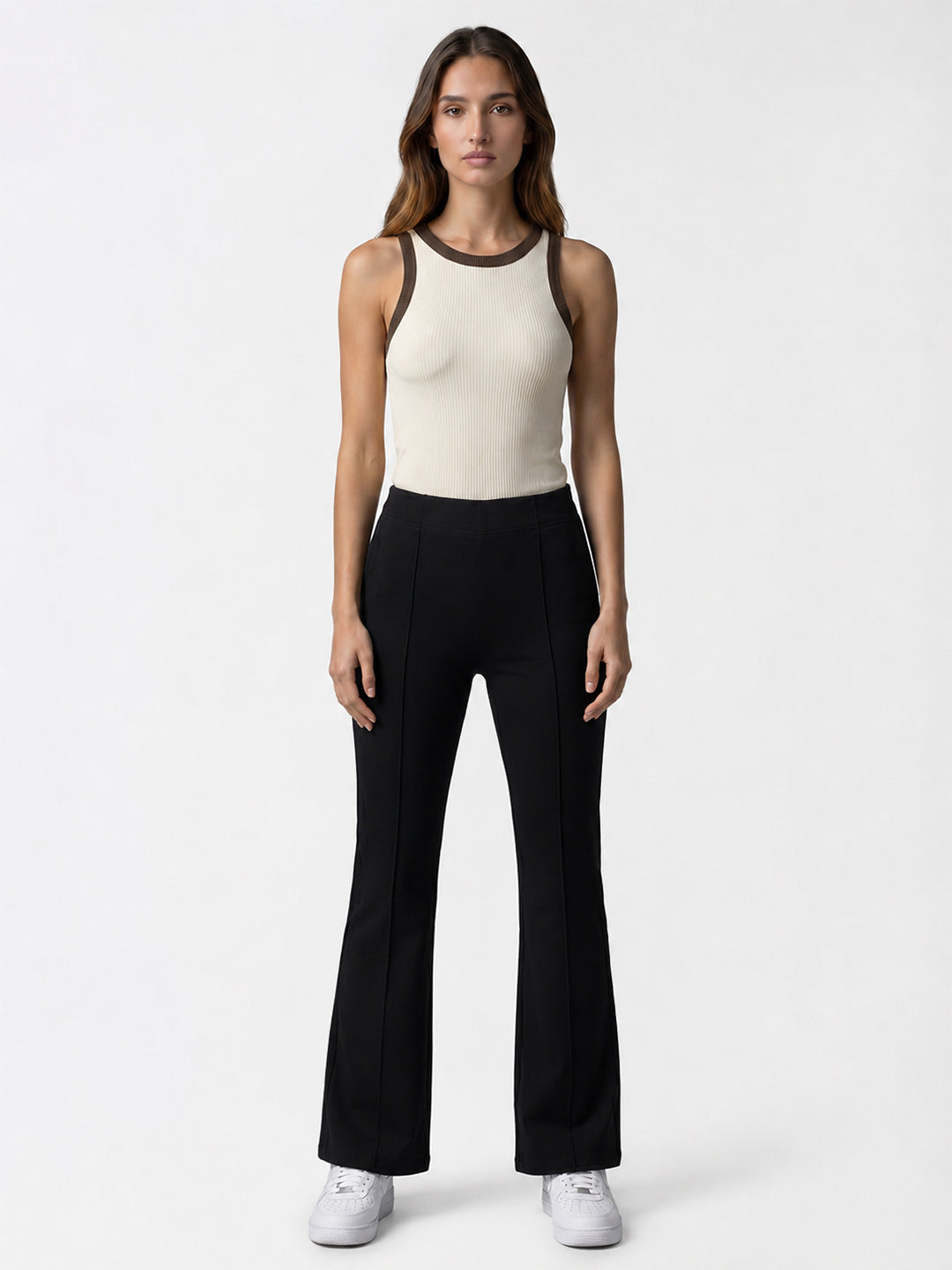 Women Black High-Rise Flare Jeans