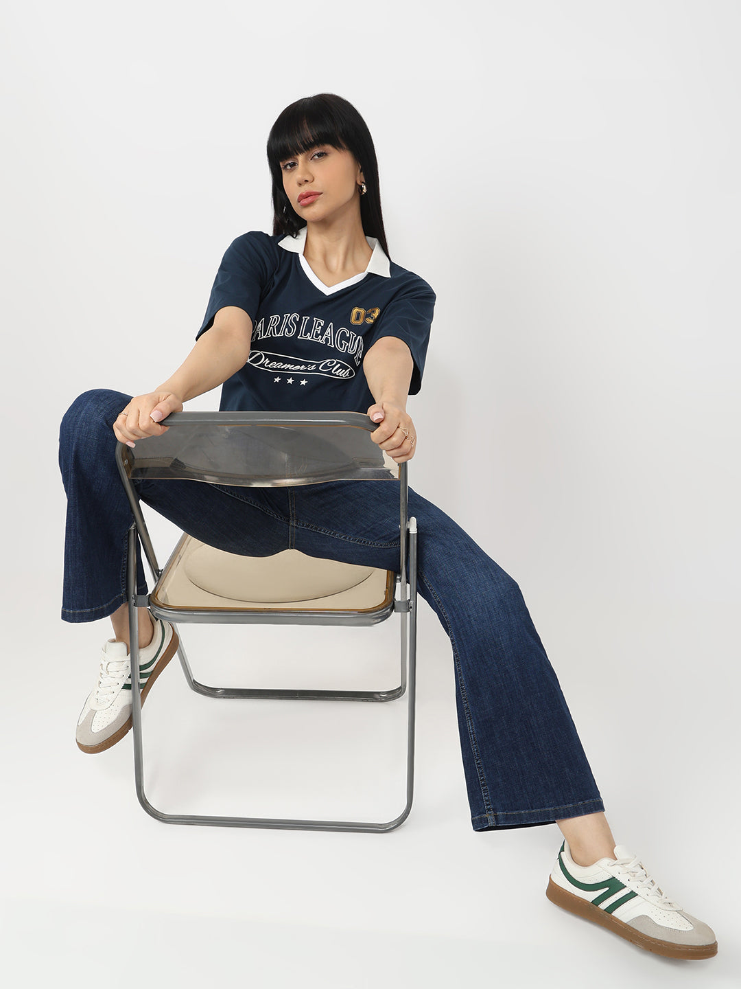 Women Airforce Graphic Crop T-Shirt