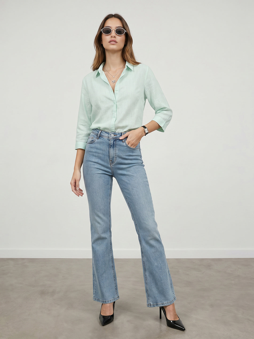 Women Mint Shirt