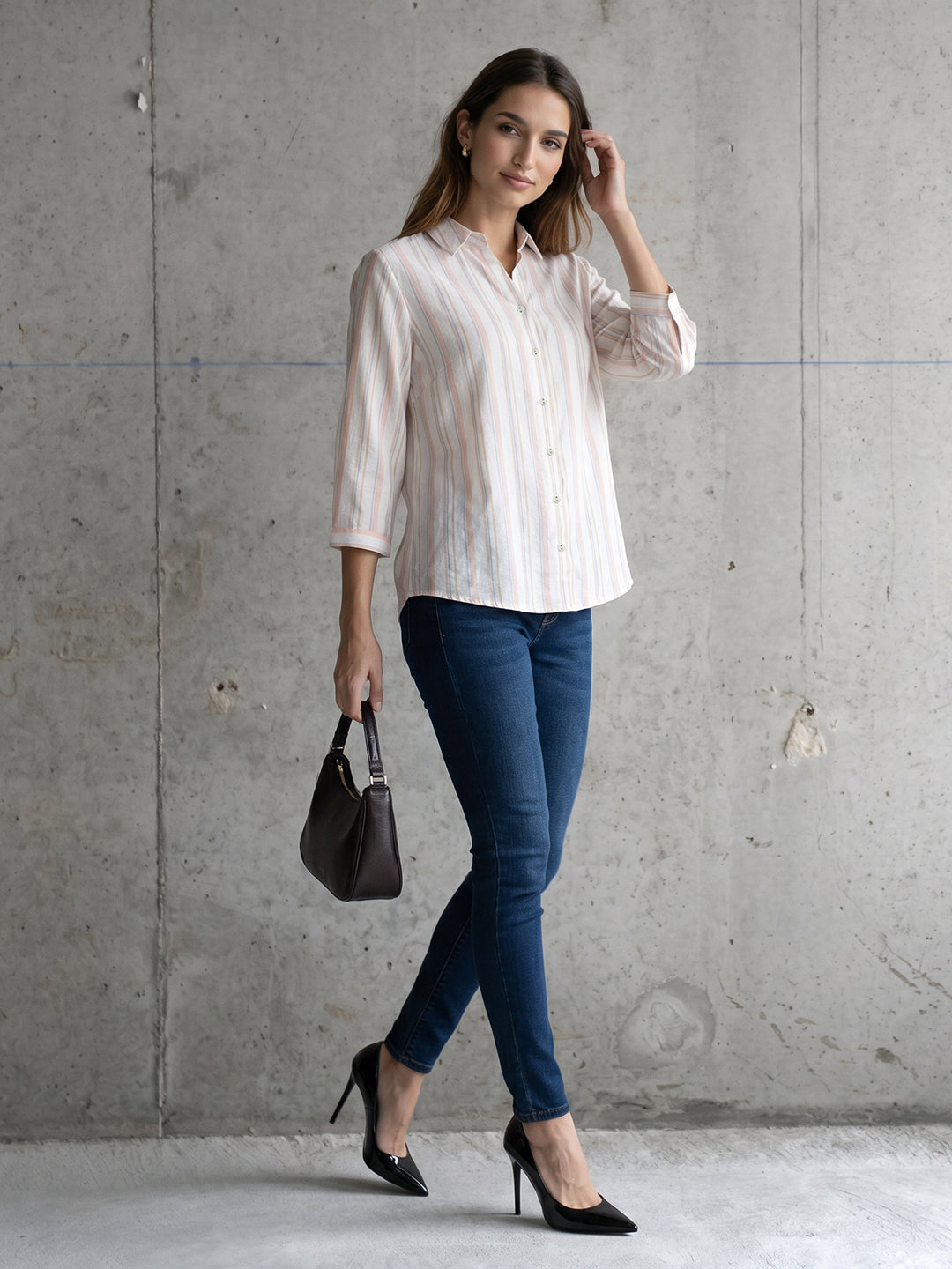 Women Multi Stripe Shirt