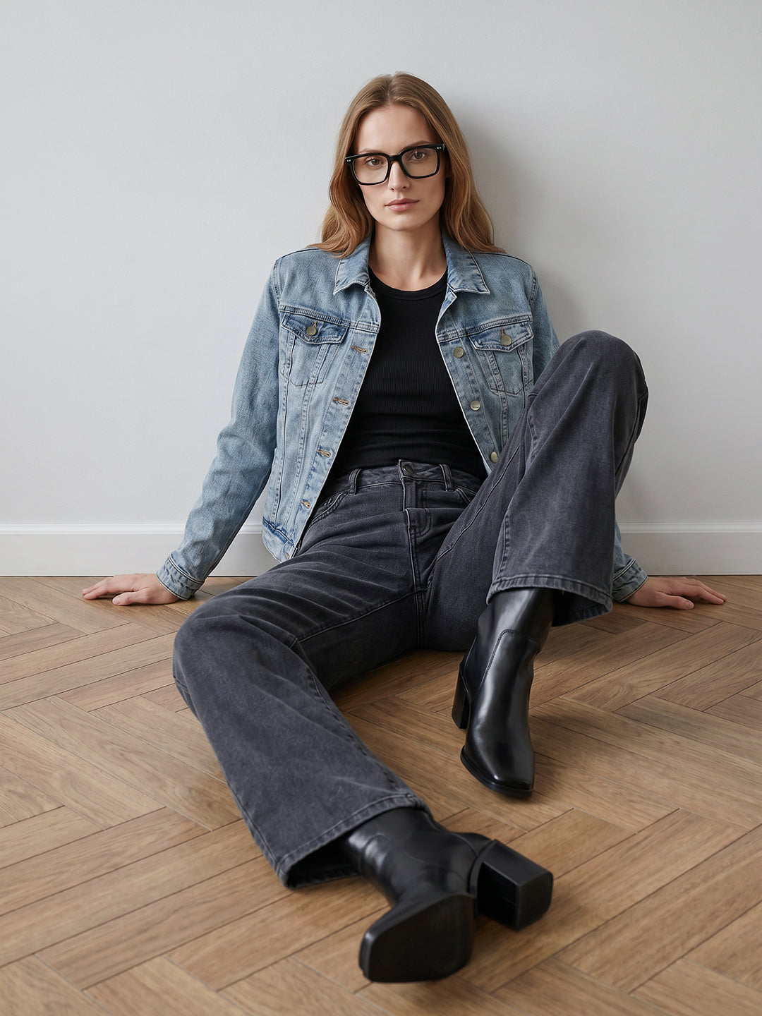 Women Light Blue Denim Jacket