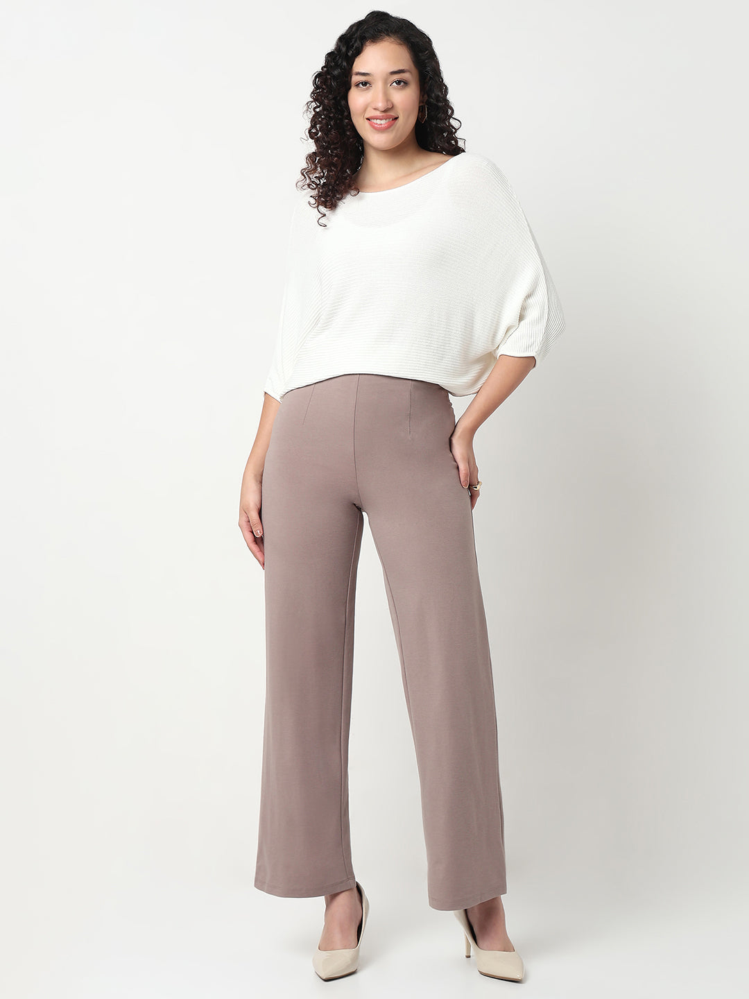 Women E Fawn Wide Leg Treggings