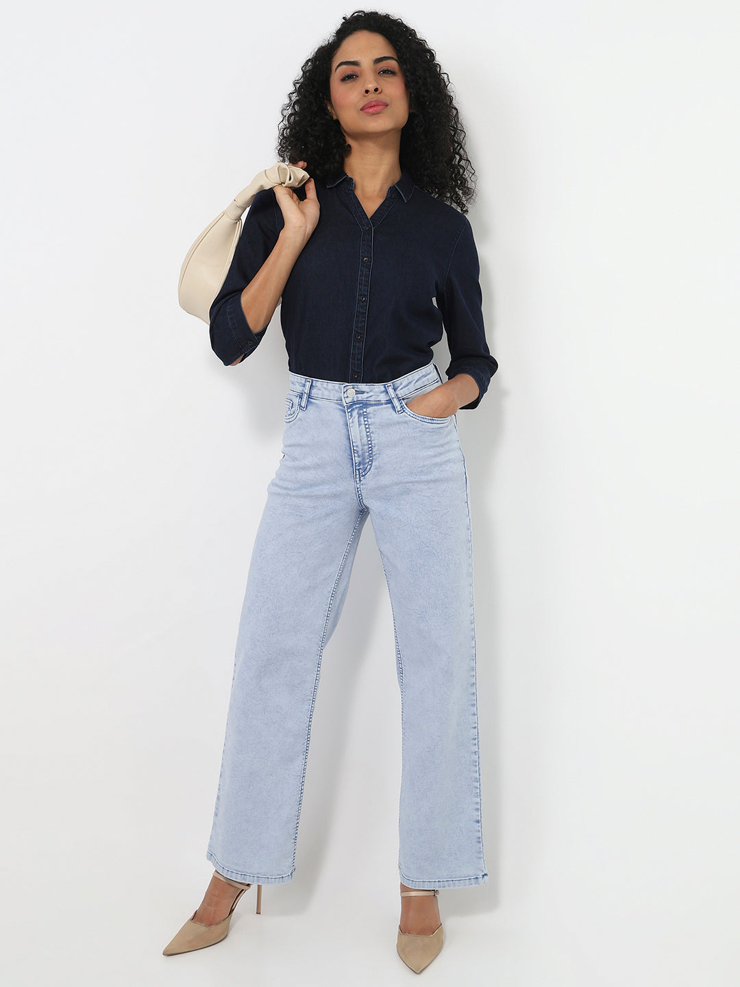 Women Dark Blue Shirt